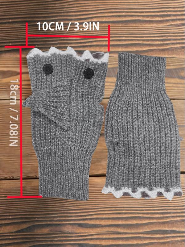 Cute Cartoon Shark Design Gloves, Casual Soft Comfortable Gloves for Fall & Winter, Fashion Accessories for Women & Men