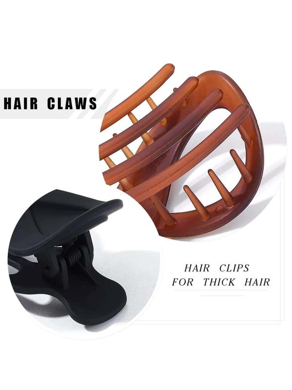 Women's 2pcs Casual Plain Color Hair Clip, Simple Design Elegant Daily Wearing