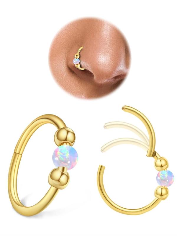 Nose Rings for Women, Cute Nose Hoops Steel Nose Rings, Piercing Jewelry Septum Ring, and Cartilage Earring