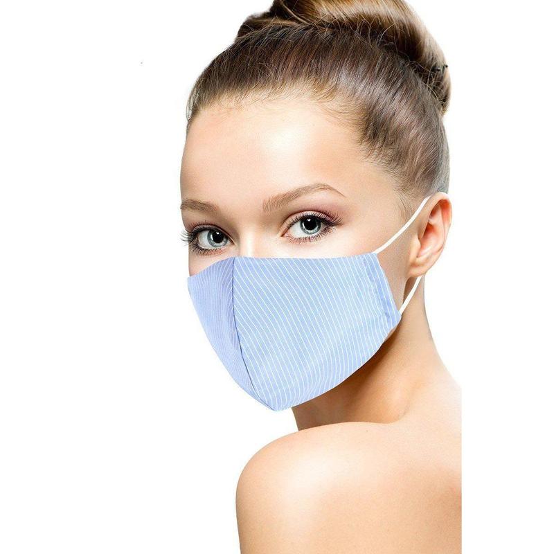 Cotton Stripe 3d Reusable Face Mask