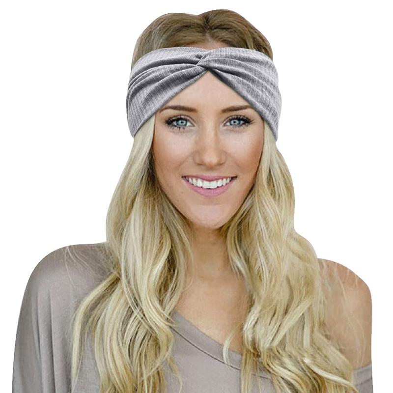 Headbands for Women Non Slip for Short Hair. Yoga Workout Running Sport Elastic Hair Bands for Women's Hair Twist Turban Hair Wrap for Girls