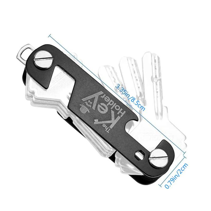 Outdoor Portable Compact Key Organizer without Key, 1 Count Multifunctional Stainless Steel Bottle Opener Keychain, Key Storage Clip, Key Gadgets, Pocket Organizer