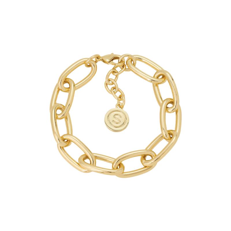 [Haliey Welch] Dainty Paperclip Gold Bracelet - Limited Edition Collection