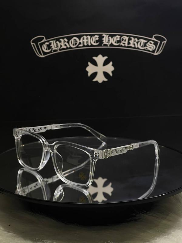 Trending Chrome Hearts Patterned Frame Glasses for Men and Women - European Style Design