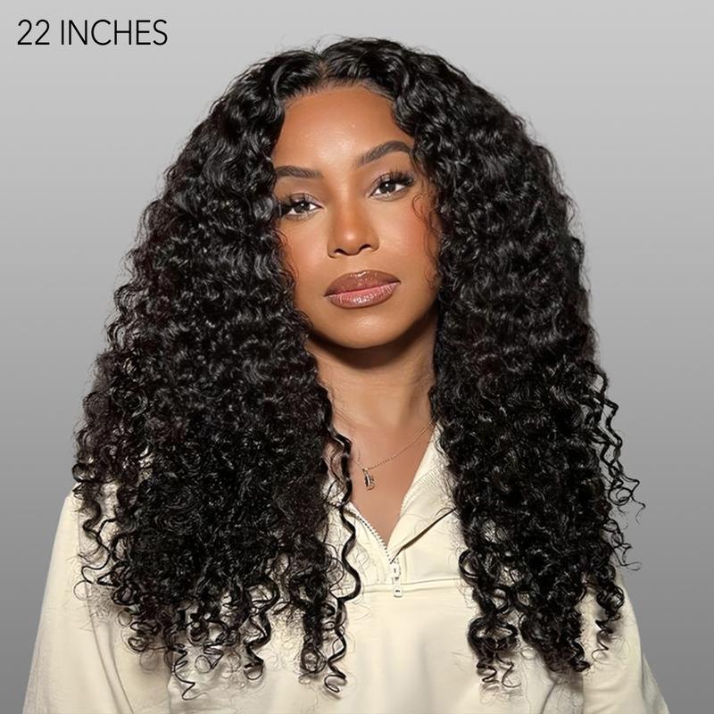 Wavymy Pre-Bleached Wear Go Casual Water Wave Versatile 4x6 Closure Lace Wigs Pre-Cut Glueless Wig 180% Density Wig Ready To Go Full Hair