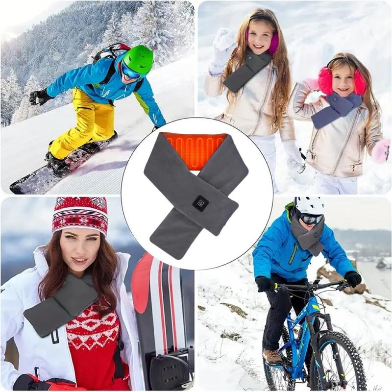 Rechargeable Neck Warmer with 3 Heating Modes, Windproof Neck Protectors, Smart Winter Warm Neck Scarf for Outdoor Sports, Christmas, Christmas Gift