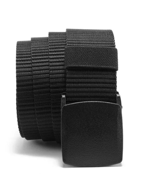 Men's Automatic Buckle Nylon Belt, Casual Waistband for Jeans Trousers, Fashion Belt for Party, Daily Clothing Decor, Trendy All-match & Exquisite Belt for Gift