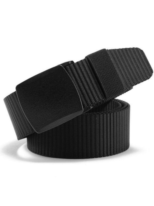 Men's Automatic Buckle Nylon Belt, Casual Waistband for Jeans Trousers, Fashion Belt for Party, Daily Clothing Decor, Trendy All-match & Exquisite Belt for Gift