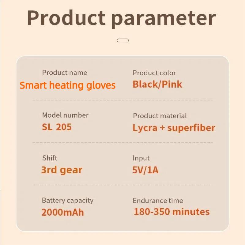 Portable Heating Gloves with Digital Display, 1 Box Rechargeable Hand Warmer, Heated Gloves with 3 Temperature Modes for Home Use