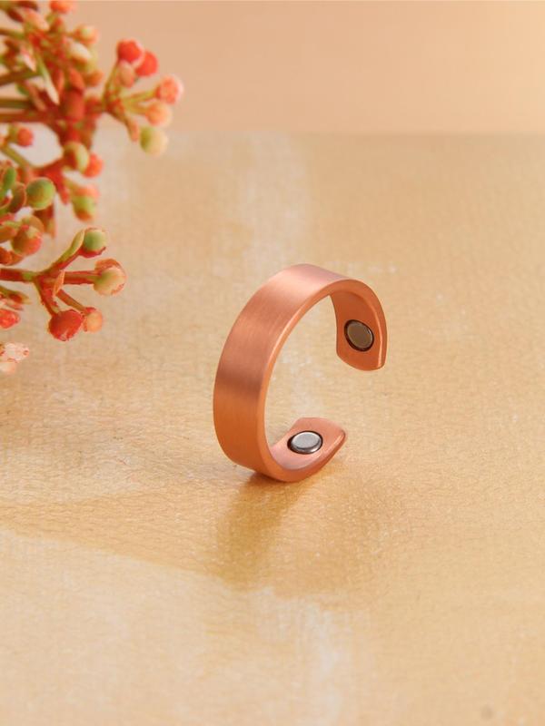 Fashion Minimalist Magnetic Ring,  Adjustable Classic Design Ring As Gift for Women & Men, Fashion Accessories for Daily Wear, Trendy All-match & Exquisite Jewelry for Birthday Gift