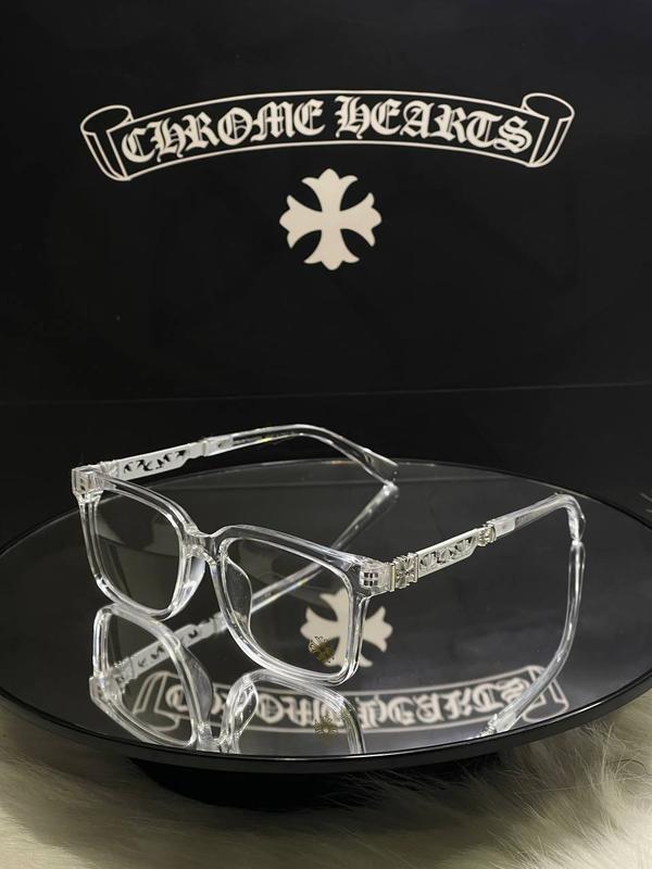 Trending Chrome Hearts Patterned Frame Glasses for Men and Women - European Style Design