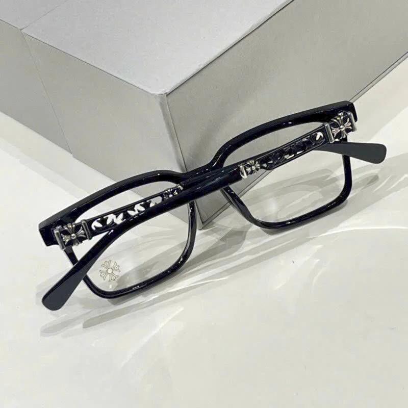 Trending Chrome Hearts Patterned Frame Glasses for Men and Women - European Style Design