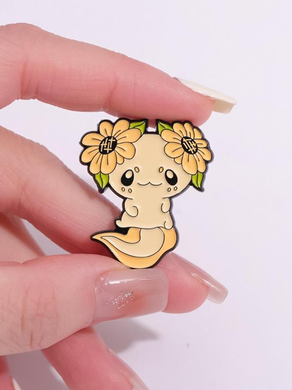 Cute Cartoon Animal Design Brooch, Fashion Alloy Badge for Daily Clothing Decor, Trendy All-match & Exquisite Brooch for Birthday Gift