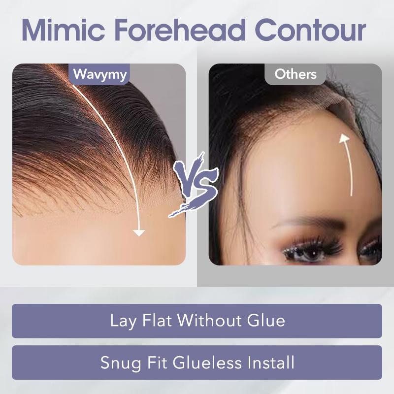 Wavymy Pre-Bleached Wear Go Casual Water Wave Versatile 4x6 Closure Lace Wigs Pre-Cut Glueless Wig 180% Density Wig Ready To Go Full Hair