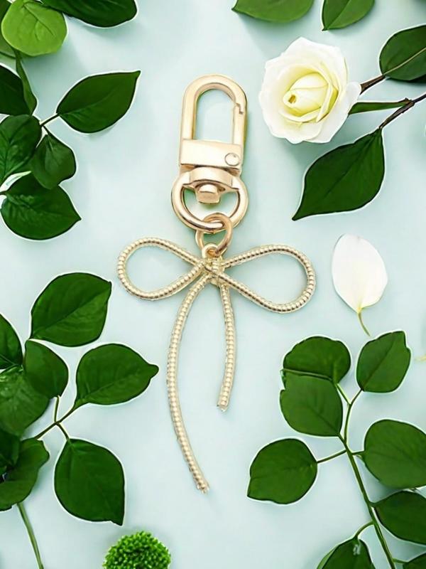 Bow Design Keychain, Cute Keychain for Women & Men, Trendy All-match & Exquisite Keychain for Birthday Gift