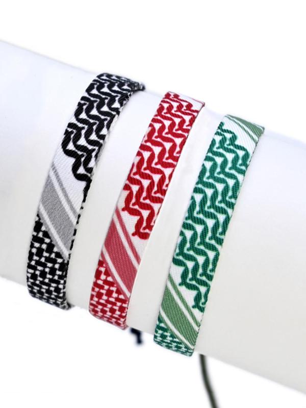 Ethnic Pattern Braided Bracelet, Adjustable Drawstring Bracelet for Women & Men, Fashion Accessories for Daily Wear, Trendy All-match & Exquisite Jewelry for Birthday Gift