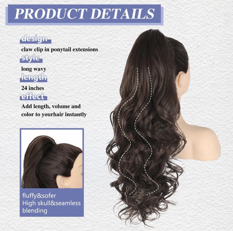 [ORSUNCER HAIR]Ponytail Extension 24