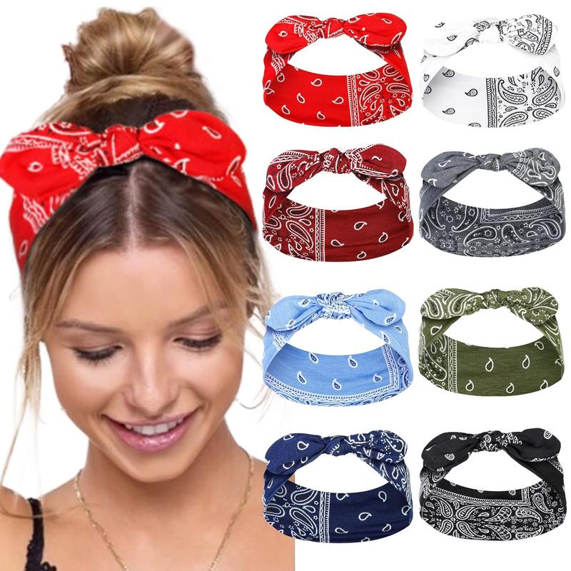 Headbands for Women Non Slip for Short Hair. Yoga Workout Running Sport Elastic Hair Bands for Women's Hair Twist Turban Hair Wrap for Girls