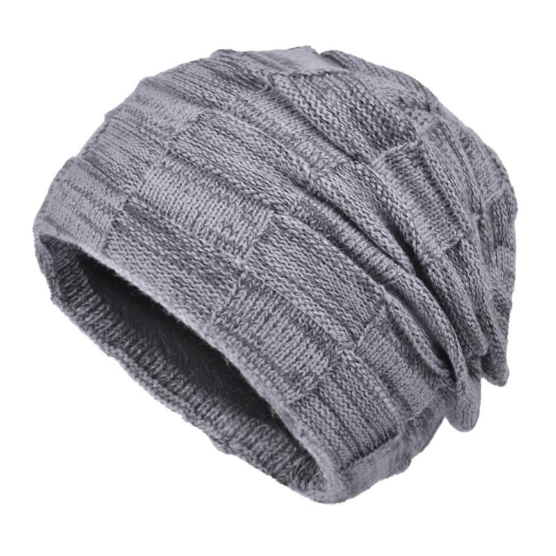 Winter Beanie and Neck Warmer Set - Thickened Fleece-Lined Knit Hat for Men, Stylish European and American Autumn Winter Fashion