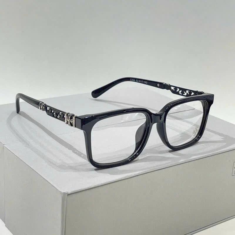 Trending Chrome Hearts Patterned Frame Glasses for Men and Women - European Style Design