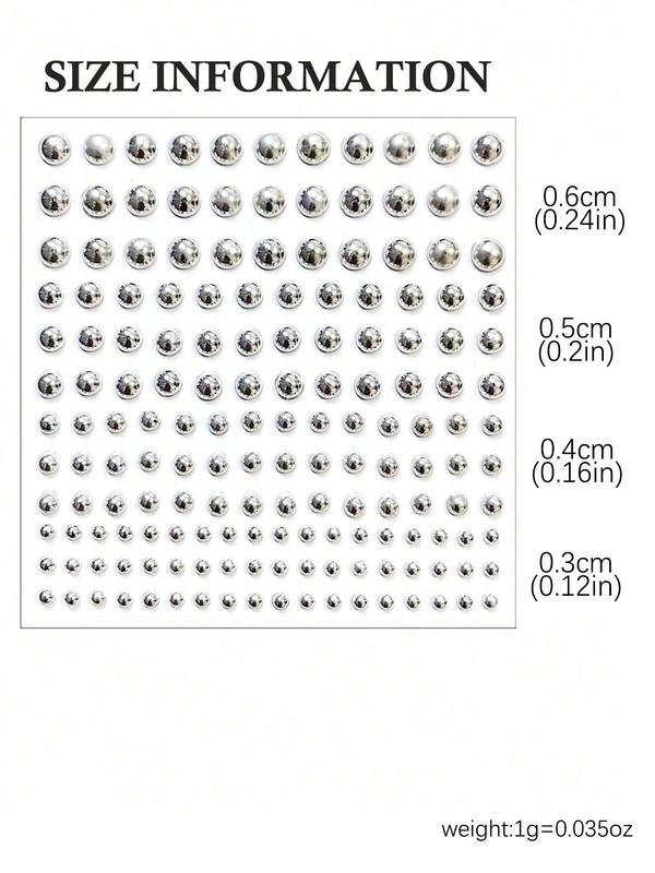 Face Steel Ball Lip Stud, 331pcs Fake Nose Stud, Eyebrow Stud, Non Piercing Nose Stud, Stick On Silvery Belly Button Sticker, Y2K Style Body Jewelry for Women Men