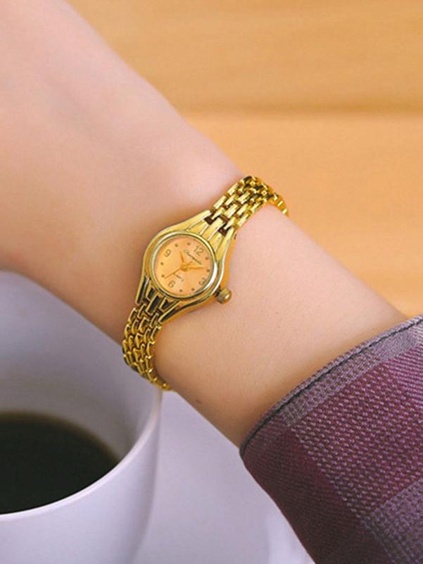 Simple Elegant Small Women's Gold Wrist Watch for Ladies - Quartz Movement small watch jewelry watch vintage goldwatch