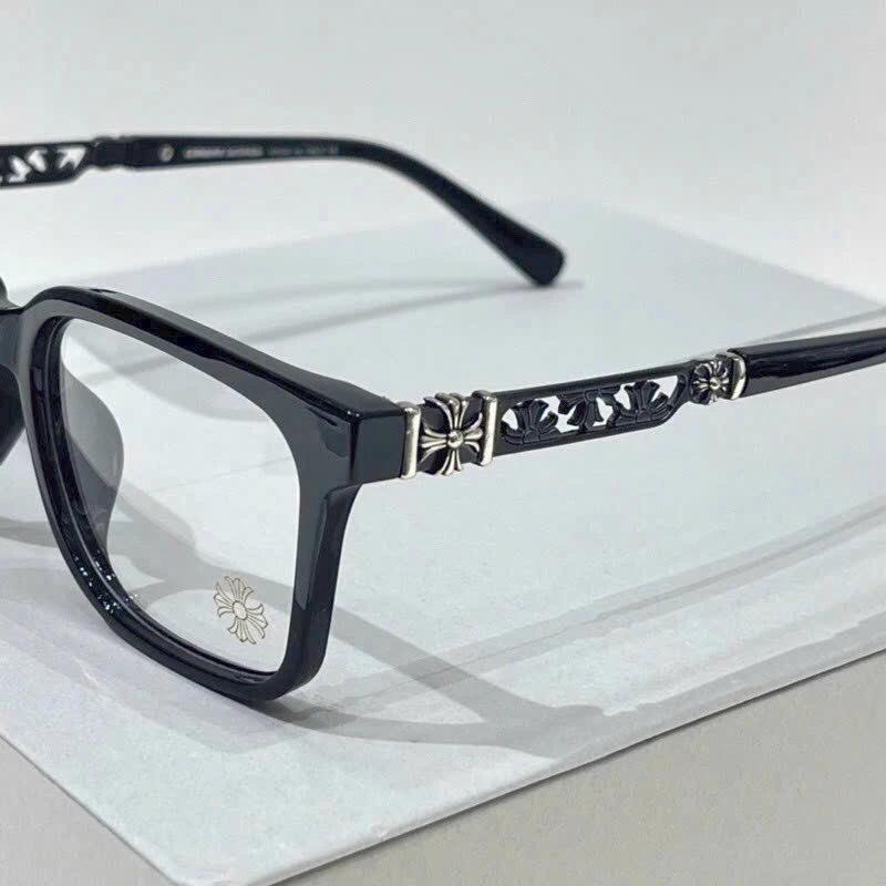 Trending Chrome Hearts Patterned Frame Glasses for Men and Women - European Style Design