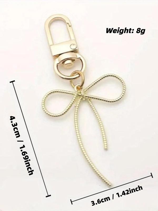 Bow Design Keychain, Cute Keychain for Women & Men, Trendy All-match & Exquisite Keychain for Birthday Gift