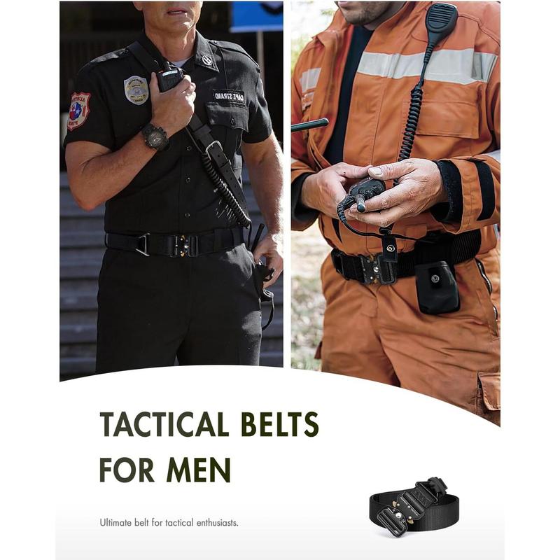 Men's Tactical Belt, Rigger Belt, Utility Web Nylon Novelty Work Belt for Men