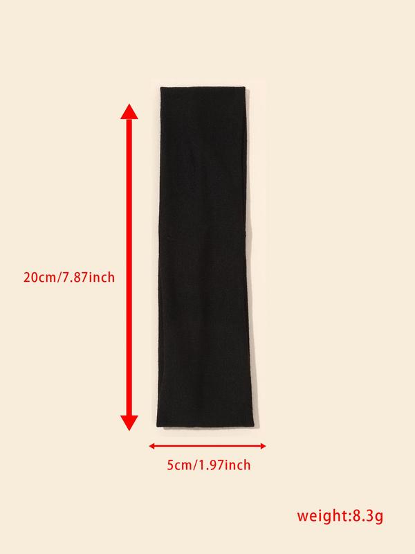 Women's Simple Plain Soft Comfortable Breathable Hair Band, Fashion Versatile Sporty Elastic Hair Band for Gym Workout Running