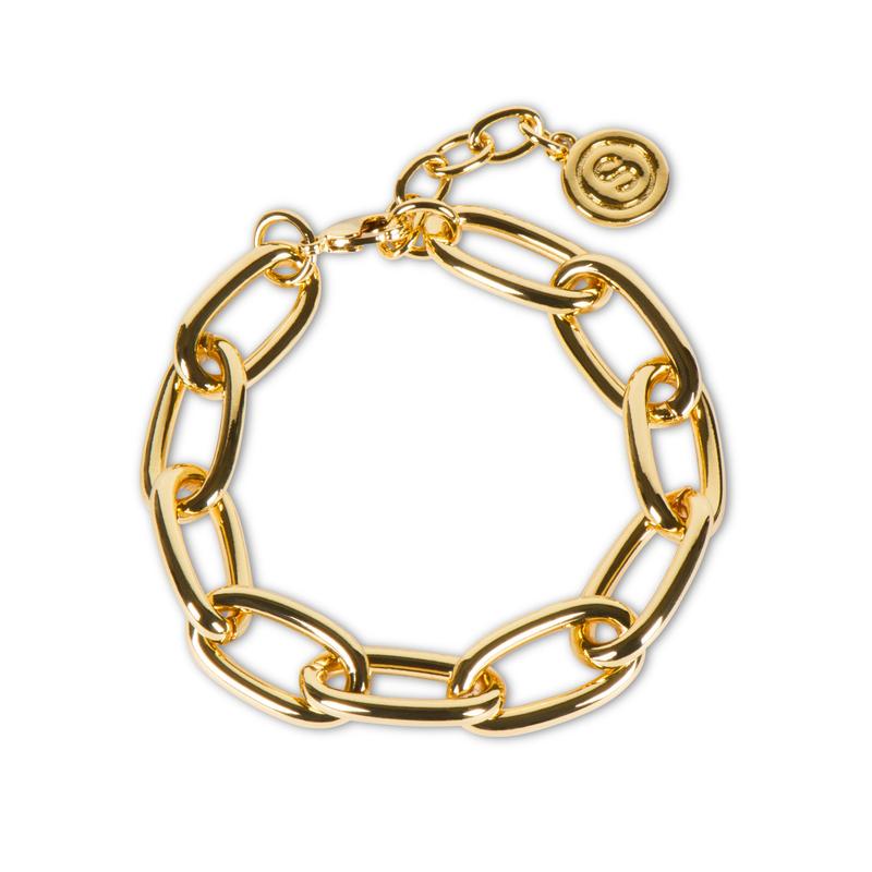 [Haliey Welch] Dainty Paperclip Gold Bracelet - Limited Edition Collection