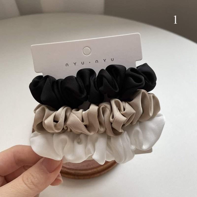 3 Pack Satin Silk Scrunchies