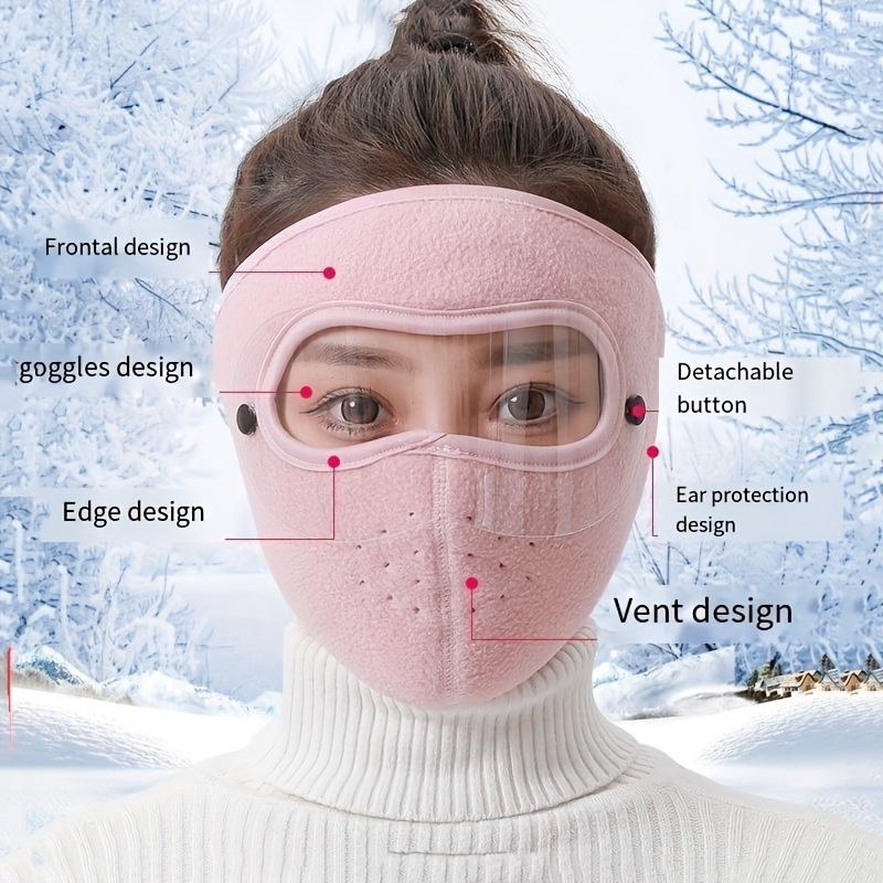 Colorful Thickened Mask, Windproof and Dustproof, Outdoor Riding Ear and Neck Protection, Warm and Breathable Wool Material, Camping Hiking Equipment