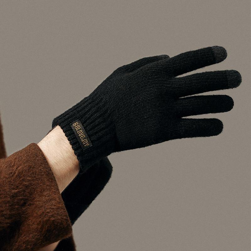 Winter Warm Gloves, Windproof Velvet Thickened Warm Touch Screen Gloves, Outdoor Cycling Gloves, Sports Gloves for Men & Women