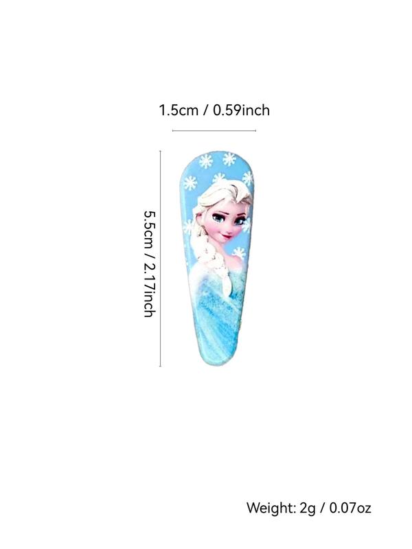 Cartoon Princess Pattern Hair Clips, Cute Mermaid & Princess Design Hair Accessories for Girls, Fashion Hair Accessories for Party, Daily Clothing Decor