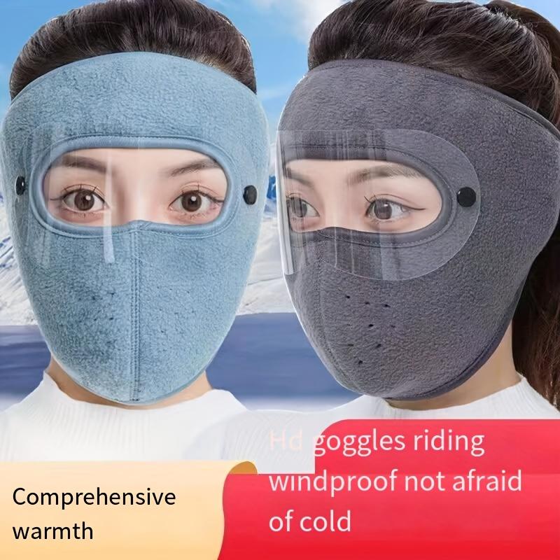 Colorful Thickened Mask, Windproof and Dustproof, Outdoor Riding Ear and Neck Protection, Warm and Breathable Wool Material, Camping Hiking Equipment