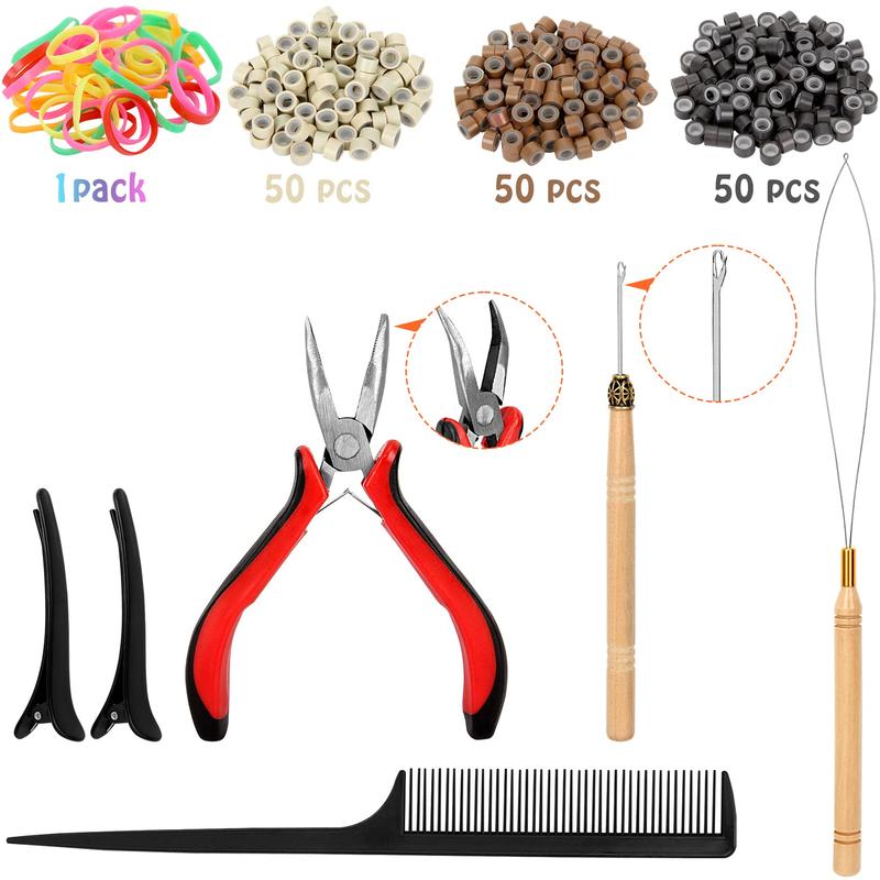 17 Colors Hair Tinsel Kit Include 4250 strands, Tinsel Hair Extensions with Tools, Heat Resistant Glitter Hair Tinsel Kit for Girls Women Hair Accessories