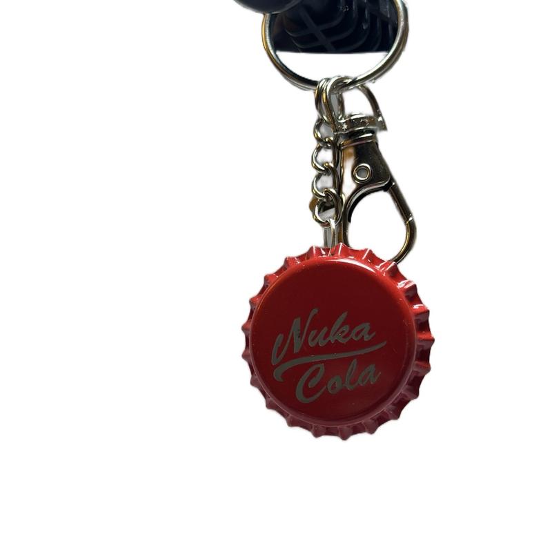 Nuka Cola Bottle Cap Keychain Fallout style Handmade Laser engraved accessory