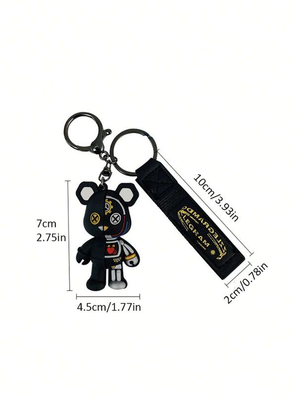 Creative Cartoon Mechanical Bear Keychain for Men & Women Ideal Bag Pendant & Small Gift