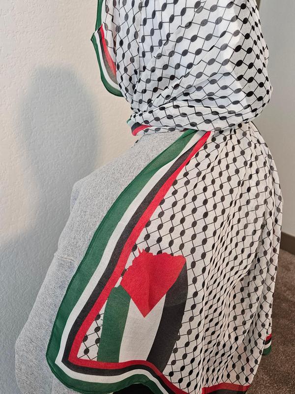 Keffiyeh Scarf - Lightweight - 65x28 Inches