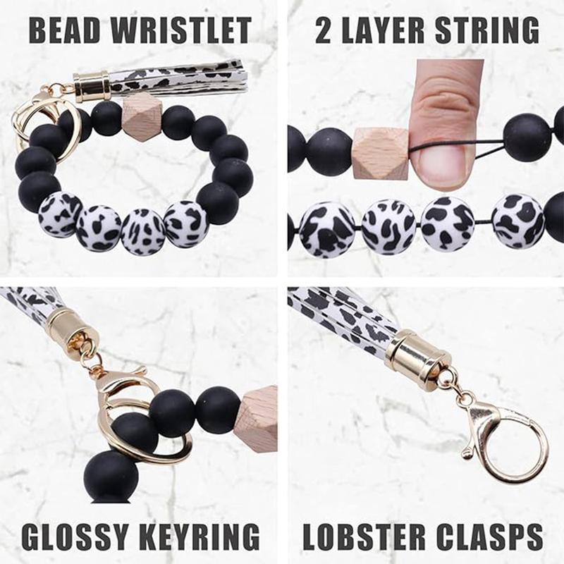 [Black Friday Sale] 2024 Keychain Set for Women with Personal Safety Alarm, Opener & Pompom - Safety Keychain Accessories 9 Pcs Perfect for Valentine's Day, Mother's Day, Christmas Day or Bestie Gifts.