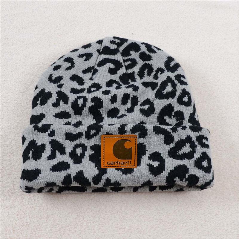 Trendy Checkerboard, Cow & Leopard Print Knit Beanie – Soft and Warm Plaid Hat for Men & Women, Y2K Style, Perfect for Couples & Skiing