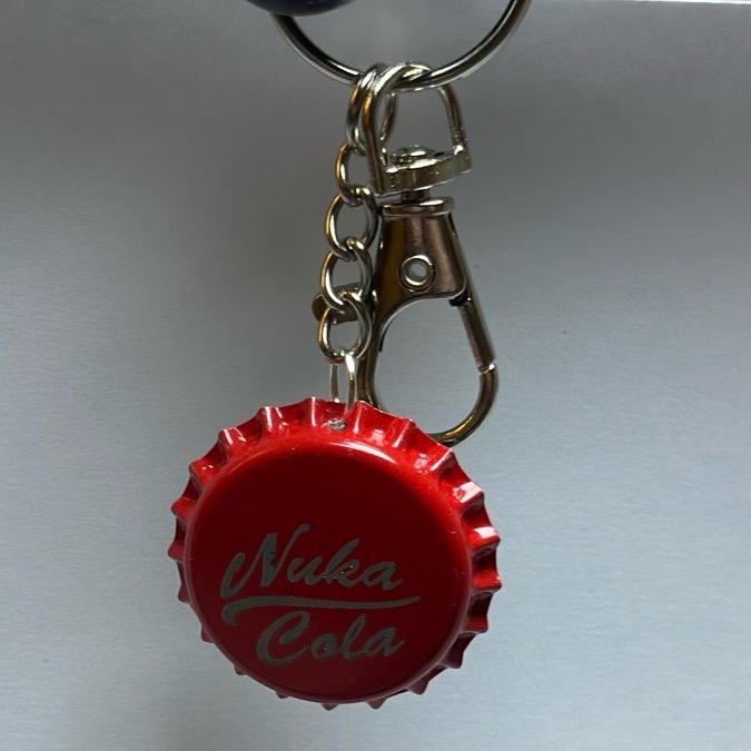 Nuka Cola Bottle Cap Keychain Fallout style Handmade Laser engraved accessory