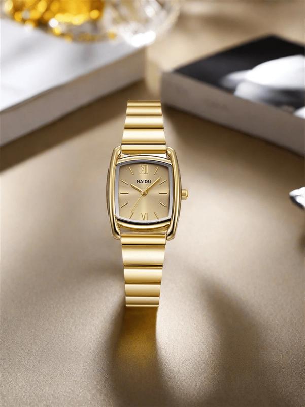 Vintage Square Women Quartz Watch for Casual Daily Wear or Gift