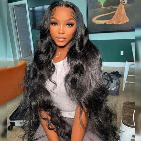 Bling Hair 13x6 Lace Front Human Hair Wigs On Promotion Brazilian 13x4 Body Wave Transparent Lace Frontal Wig 180 Density 4x4 Body wave Lace closure Wig For Women