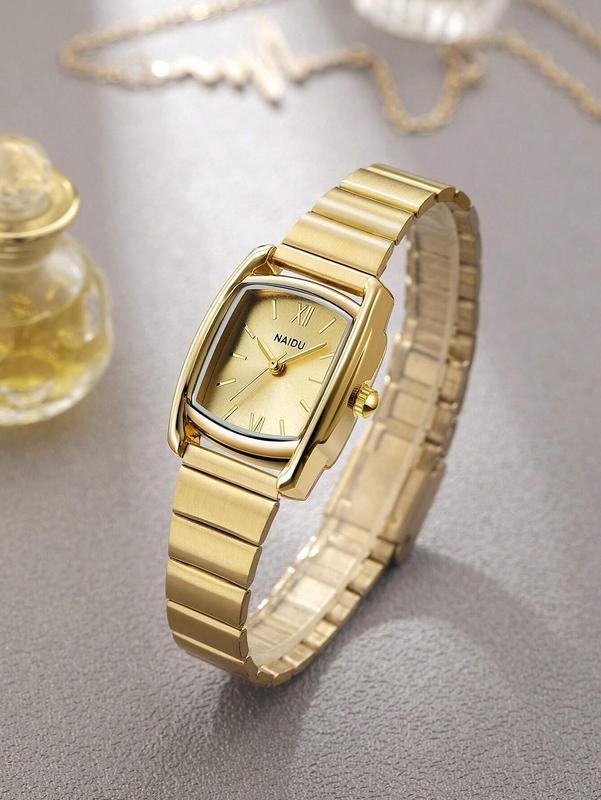 Vintage Square Women Quartz Watch for Casual Daily Wear or Gift