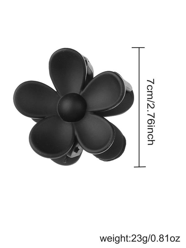 Summer Fashion Large Floral Design Hair Claw Clips for Party Style, Daily Use, 3 Counts set Fashionable Hair Accessories for Women Hairstyle Ideas