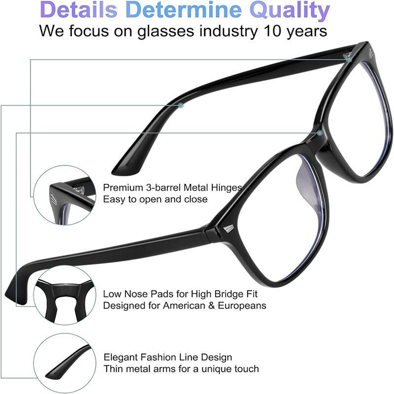 1 2 3Pack,men's and women's glasses,computer game phone TV glasses,simplecasual glasses,dailydecoration,fashionable work glasses,Blu-ray