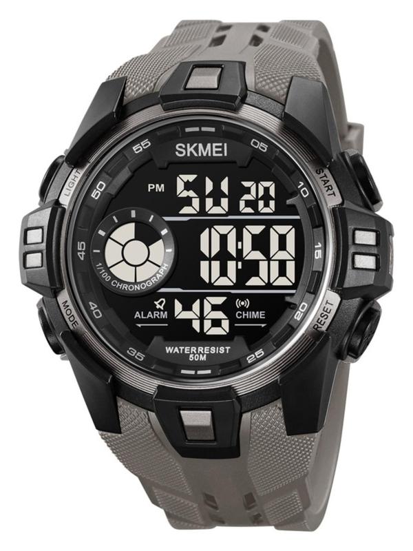 Men's Fashion Digital Watch, Casual Sporty Digital Watch with Luminous Dial & Alarm, Waterproof Watch with Digital Display for Men