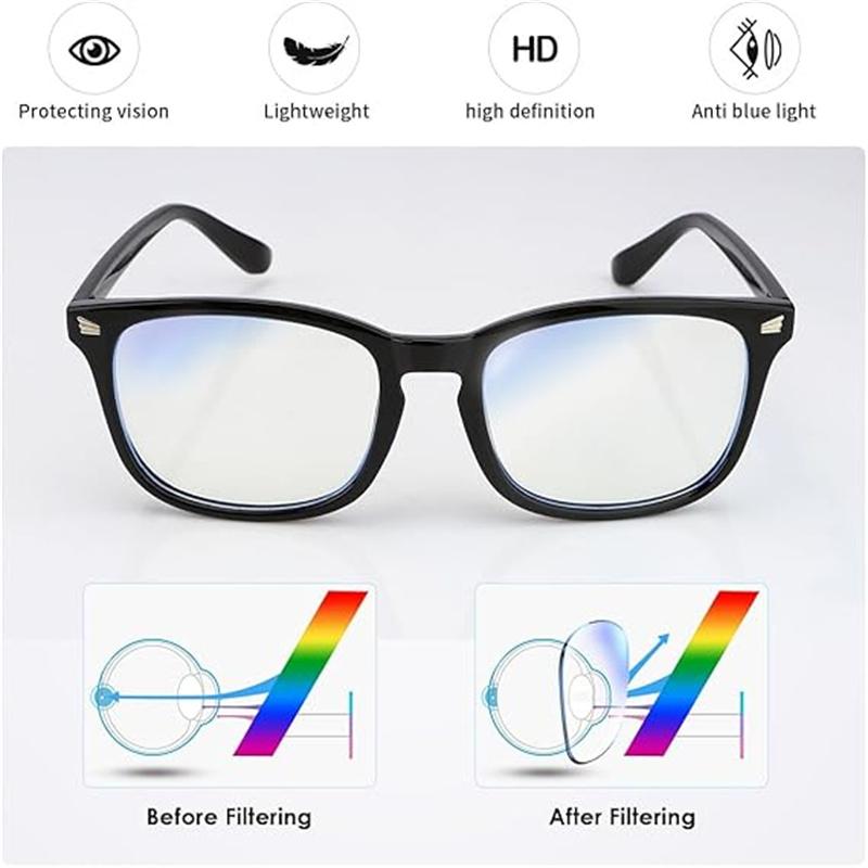 1 2 3Pack,men's and women's glasses,computer game phone TV glasses,simplecasual glasses,dailydecoration,fashionable work glasses,Blu-ray